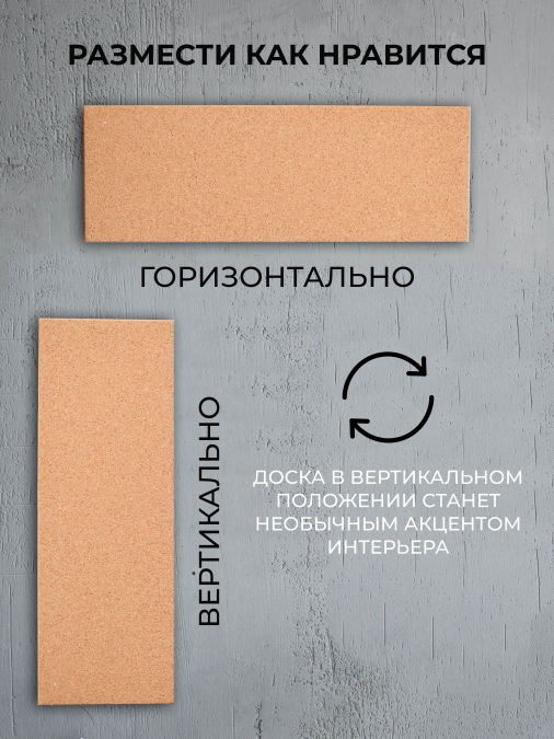 Пробковая доска для карты желаний